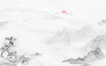 新中式山水画 