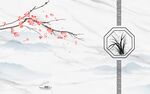 新中式背景墙