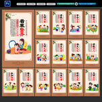 幼儿园礼仪展板