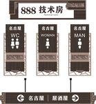 中国风科室牌