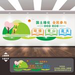 国土绿化文化墙