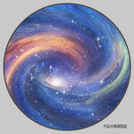 圆形星空装饰画