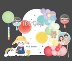包房彩虹生日布置