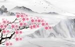 新中式梅花背景墙