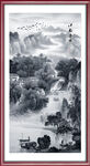  竖幅山水画