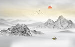 高端水墨山水画