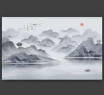 水墨山水画
