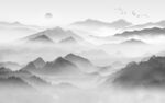 背景墙大气灰山水画 tif分层