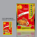 德州脱骨扒鸡塑料袋平面图