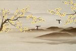工笔花鸟壁画