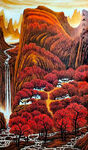 山水画水墨画复古画