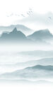 别墅玄关画山水 tif分层图