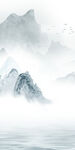 高档玄关画山水 tif分层图