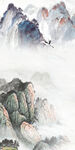 国画 无框玄关山水 TIF分层