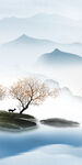 极简玄关画山水 TIF分层图