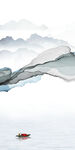 爆款 玄关山水 TIF 分层画