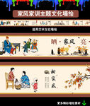 家文化 家风家训墙绘