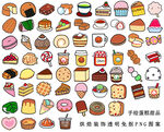 手绘甜品美食