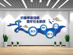 安全生产月建筑企业文化墙