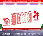 十九届五中全会楼梯文化墙