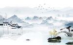 新中式背景墙