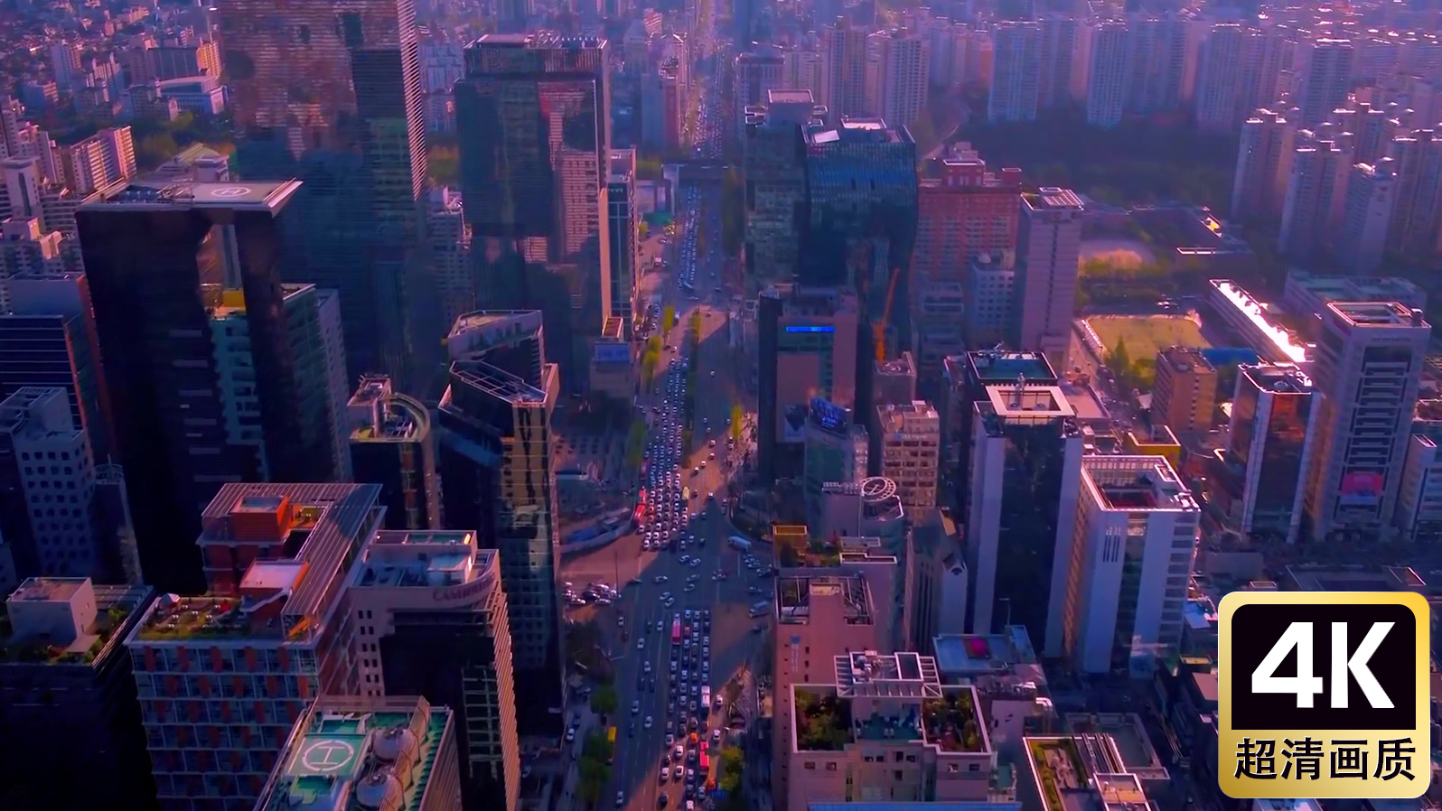 航拍城市建筑群