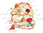 青龙印花