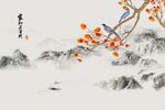 花鸟家和万事兴背景墙