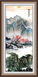 竖幅山水画
