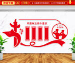 牢固树立四个意识文化墙