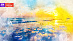 大海夕阳日落
