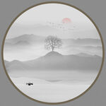 水墨山水画