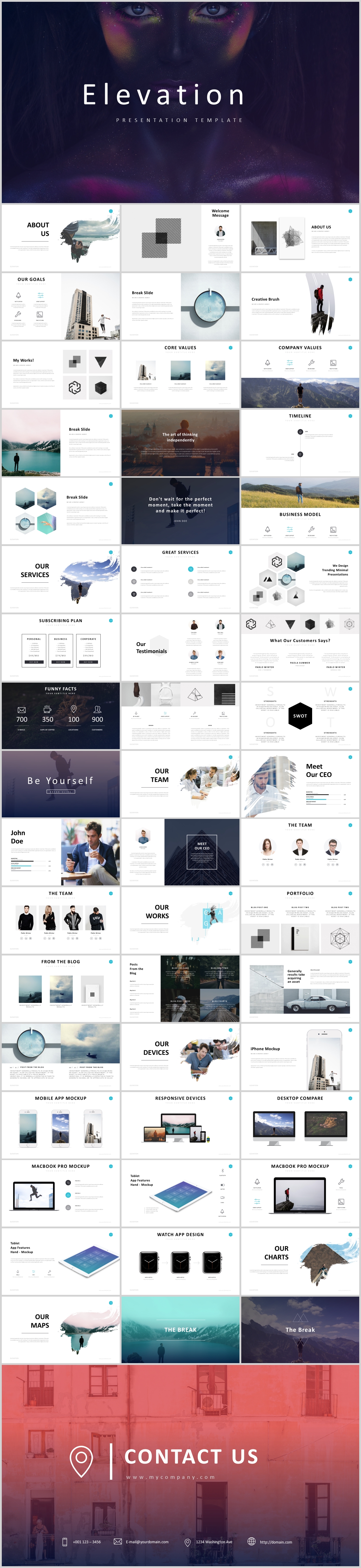 杂志欧美企业宣传创业融资ppt