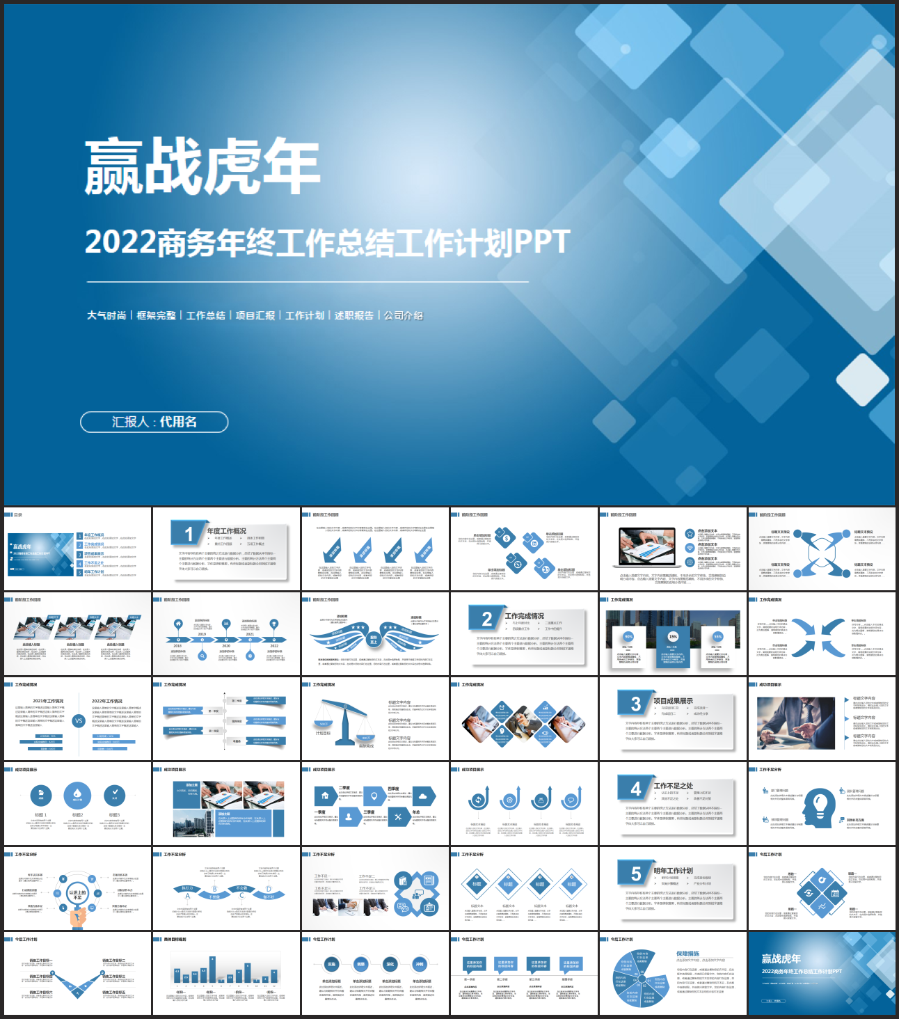 2021工作总结汇报PPT