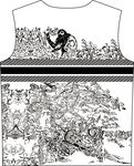 大牌  前幅  数码印花