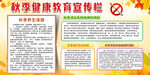 秋季健康教育宣传栏