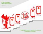 廉洁楼梯文化