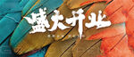盛大开业展板