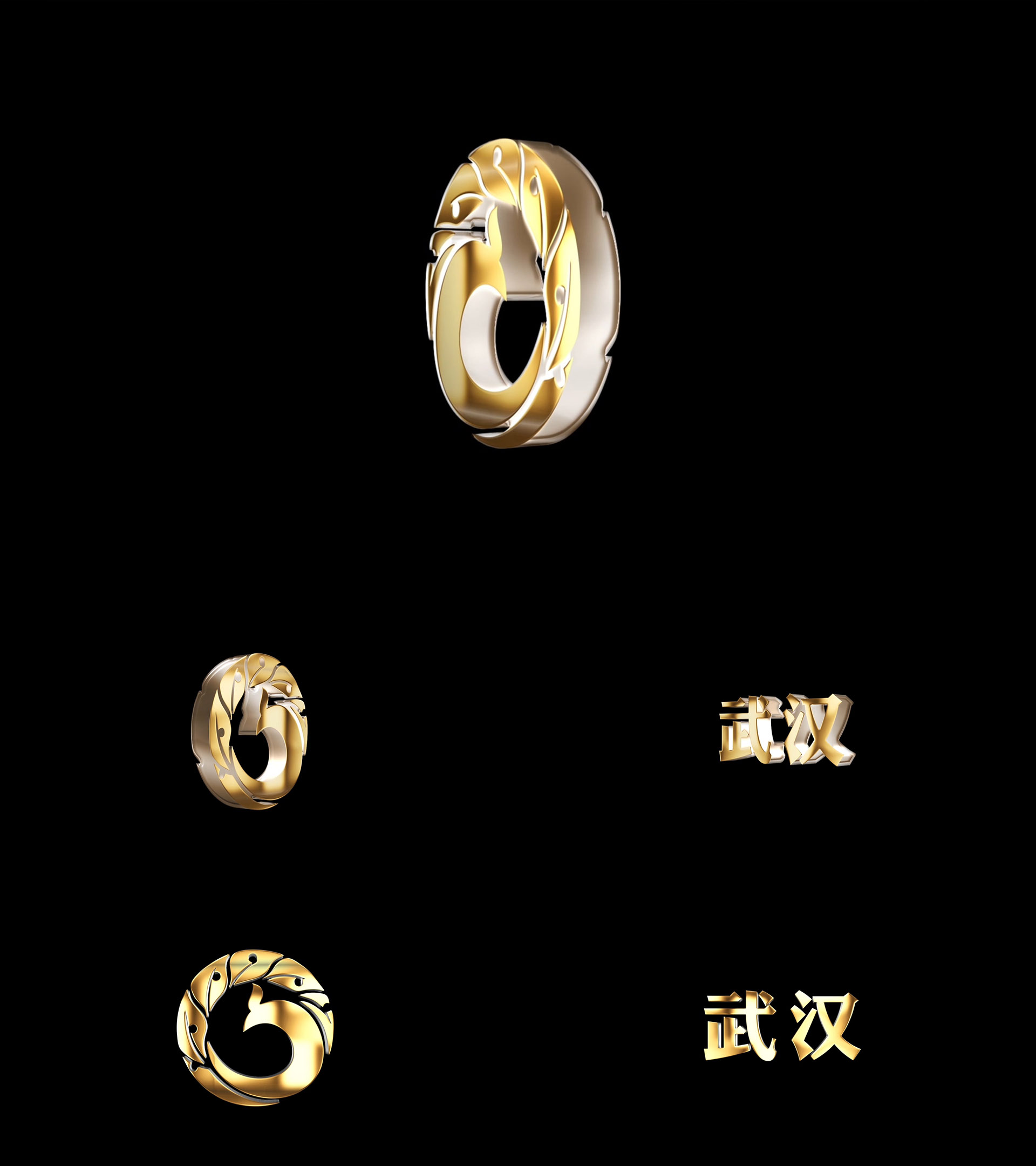 3Dlogo旋转AE模板无插件