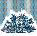 树木 花丛  油画 潮牌  