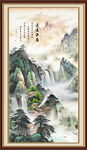 竖幅国画