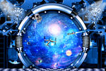 宇宙星空立体画