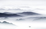 高清 山水画背景图 TIF分层