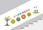 幼儿园楼梯文化墙