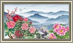 国画牡丹 