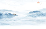 高档 意境风景山水 TIF分层