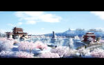 雪景梅花林
