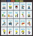 安全施工漫画标语