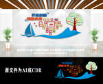 简约大气企业风采文化墙