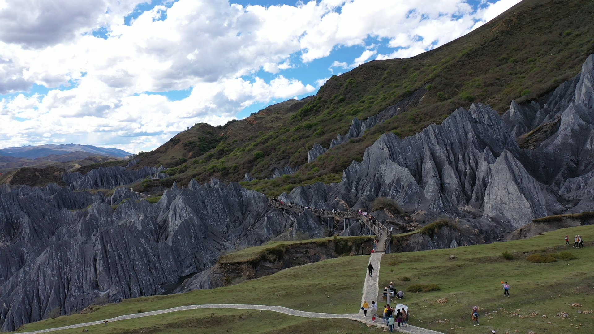  航拍墨石公园景区